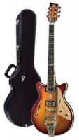 Guitare électrique DUESENBERG ALLIANCE SERIES JOE WALSH - Gold Burst + Custom Line Case