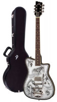 Guitare électrique DUESENBERG JOHNNY DEPP Alliance Series - Black - Tremolo + Custom Line Case