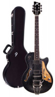 Guitare électrique DUESENBERG STARPLAYER TV - Black Sparkle + Custom Line Case