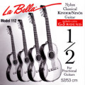 Jeu de cordes 1/2 pour guitare classique - LA BELLA 112 - tension normale